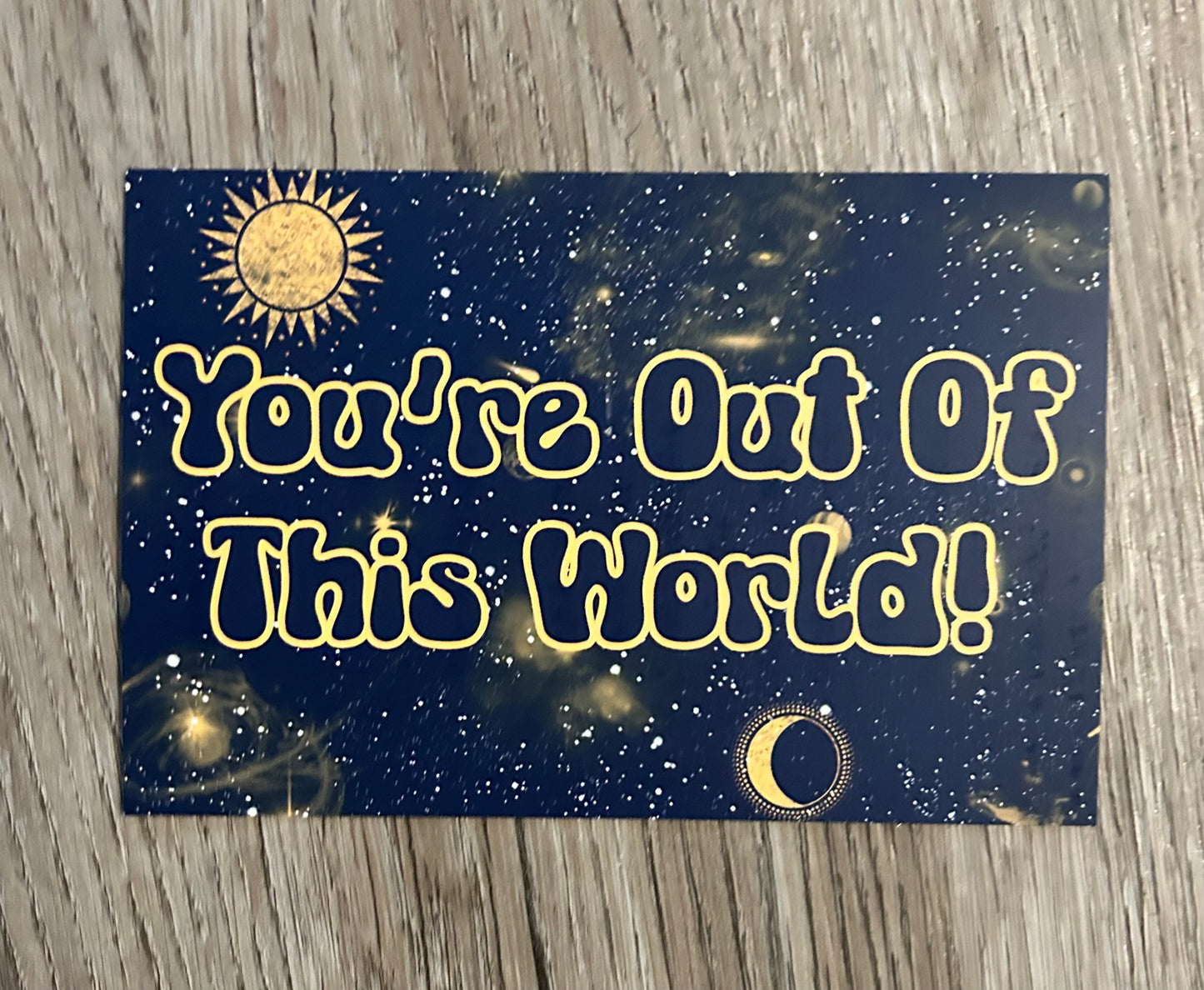 You're Out Of This World Thank You Cards