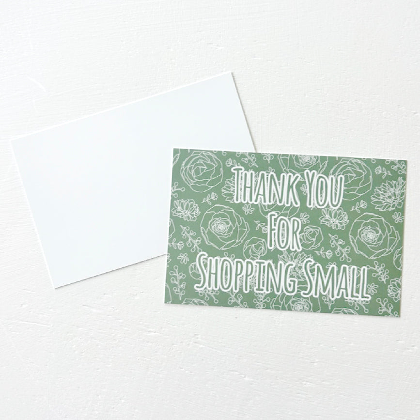 Thank You For Shopping Small Cards