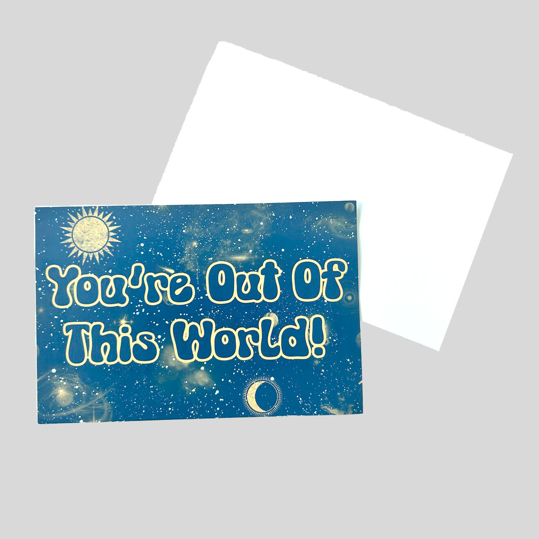 You're Out Of This World Thank You Cards