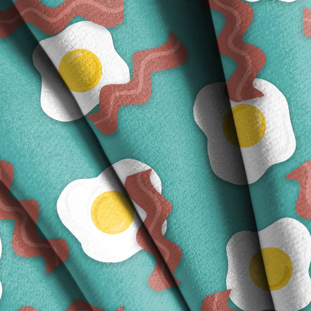 Egg Breakfast Seamless Design