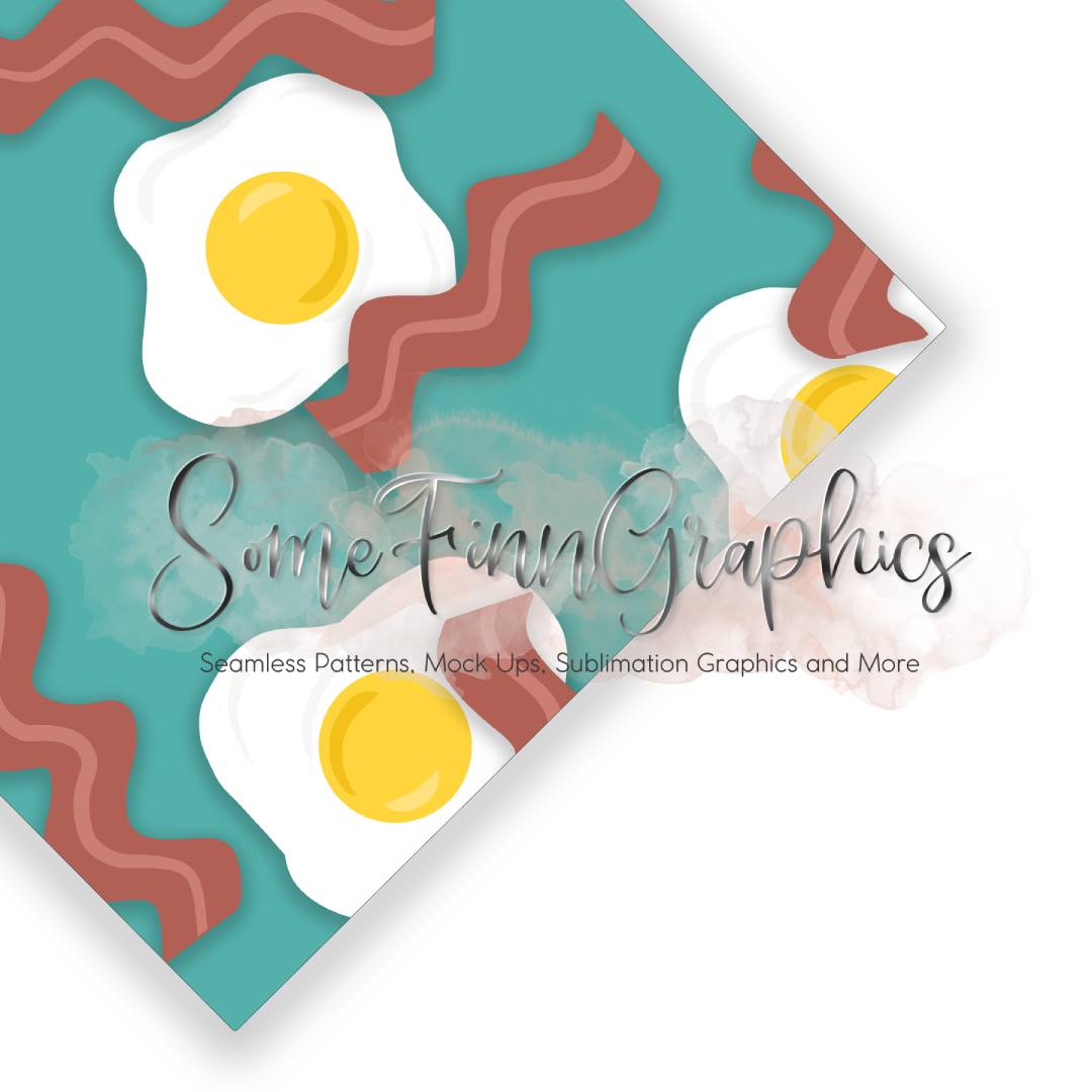 Egg Breakfast Seamless Design