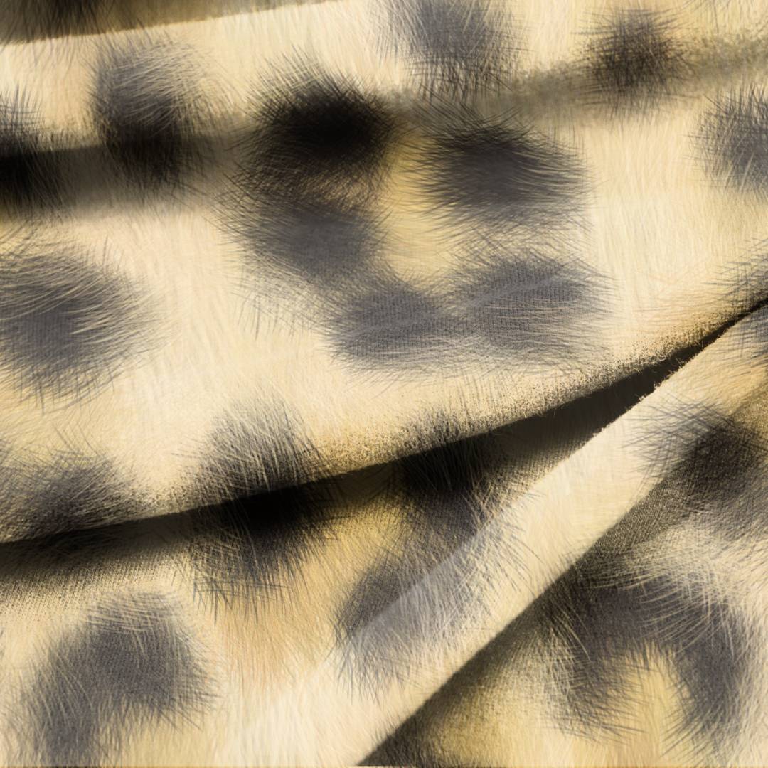 Realistic Leopard Print Seamless Design