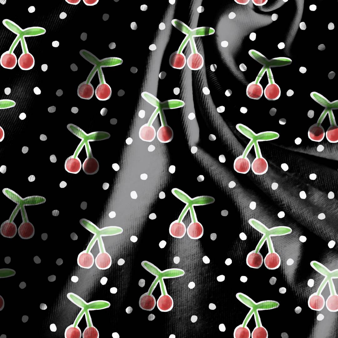 Retro Cherries Seamless Design