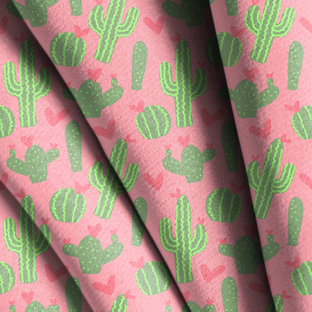 Cacti Floral Seamless Design