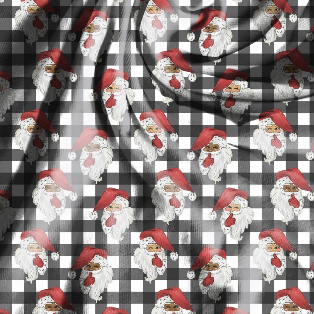 Multicultural Santa Seamless Designs