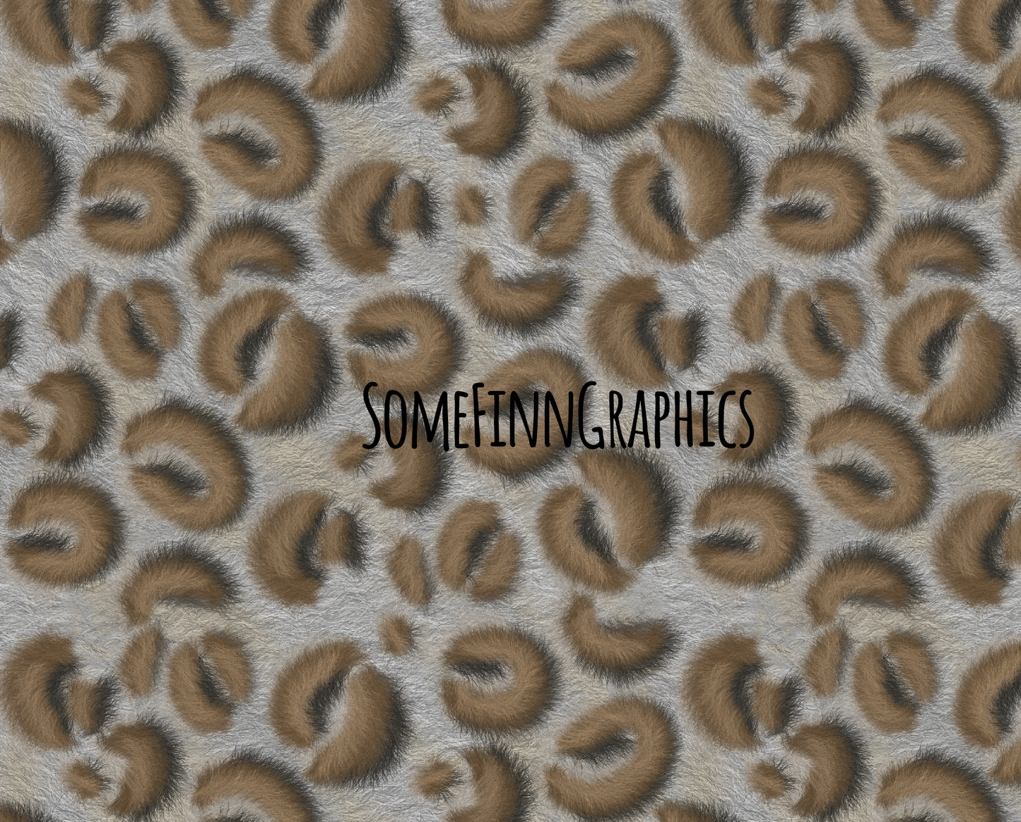 Furry Leopard Print Seamless Design