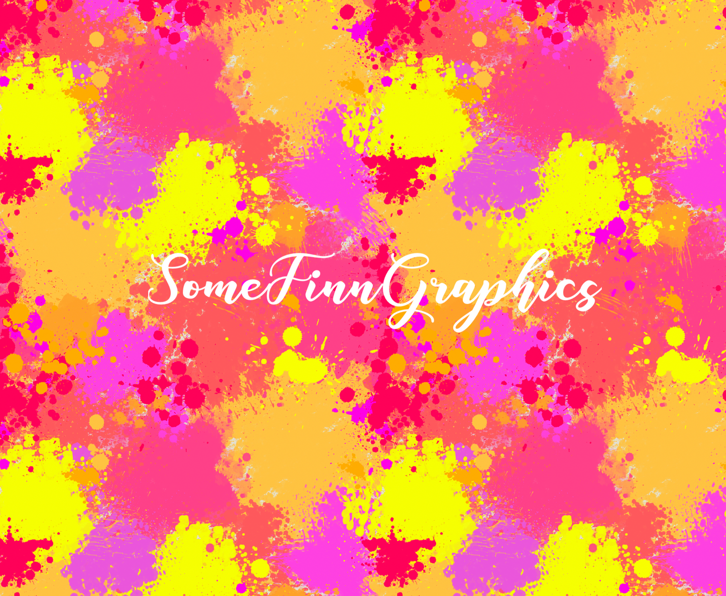 Floral Splatter Seamless Digital Paper