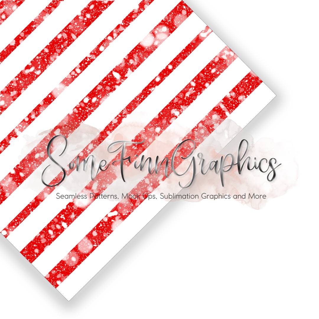 Vintage Christmas Stripes Seamless Design