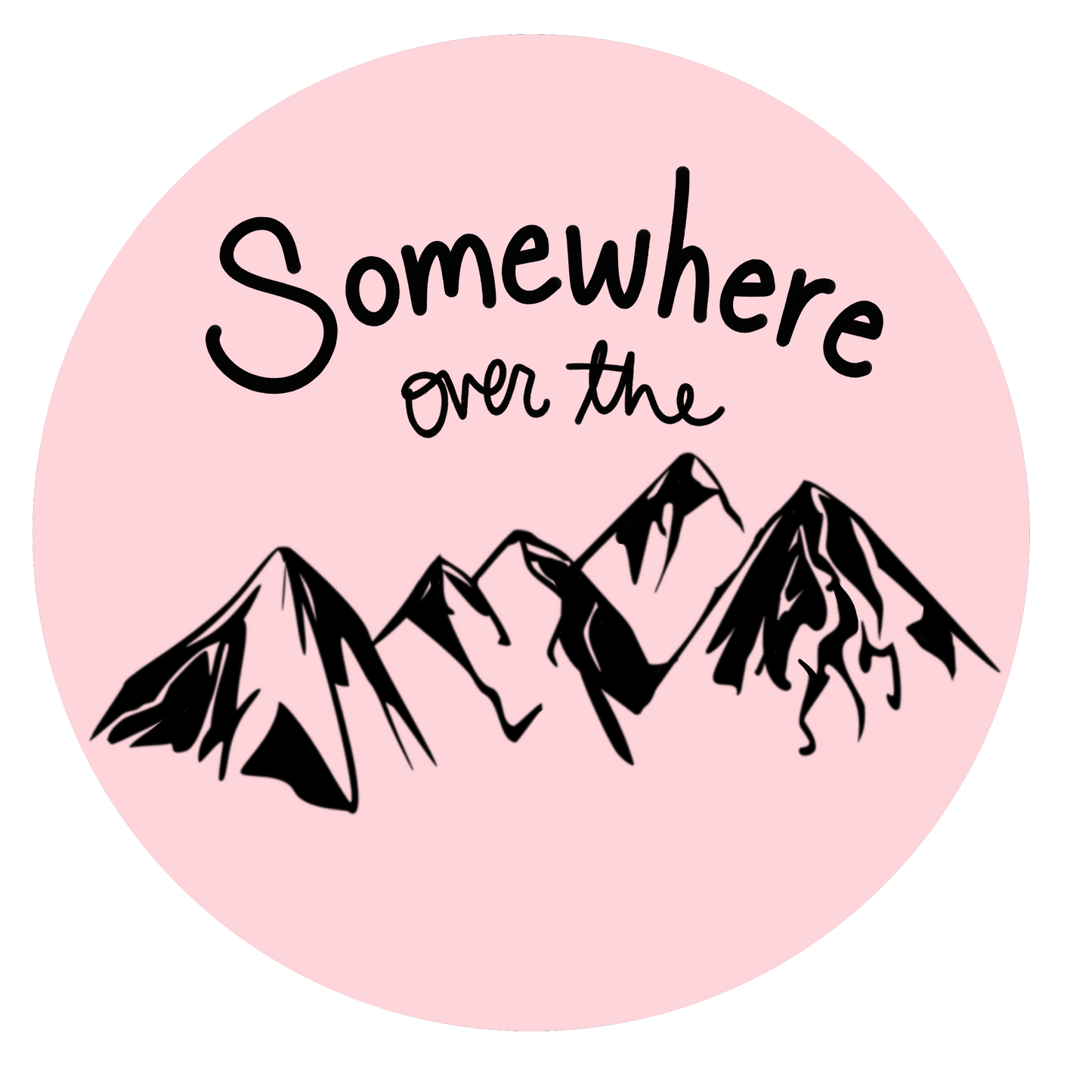 2" Somewhere Over the Mountains Stickers (4 colors)
