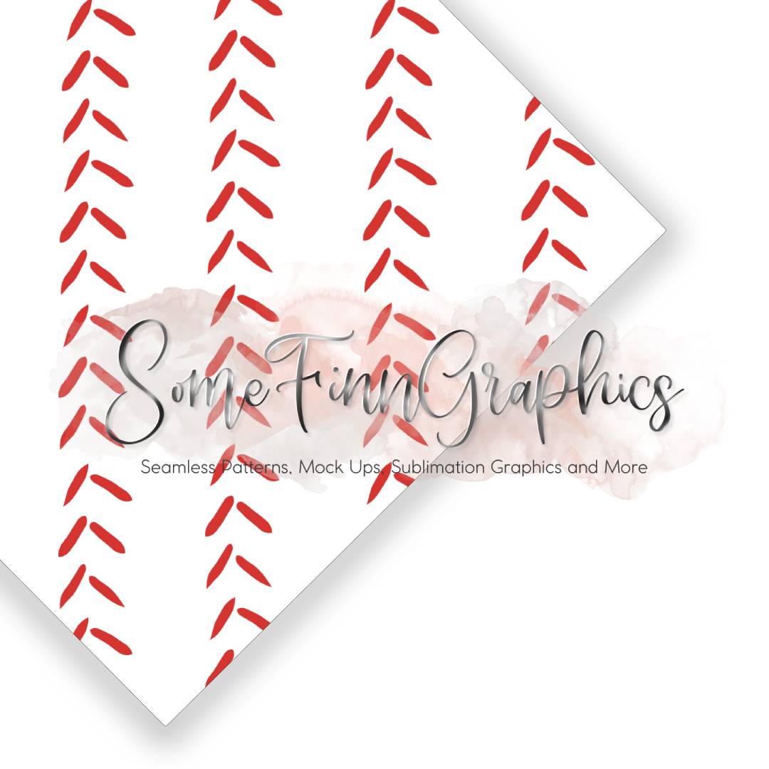Baseball Stripes Seamless design