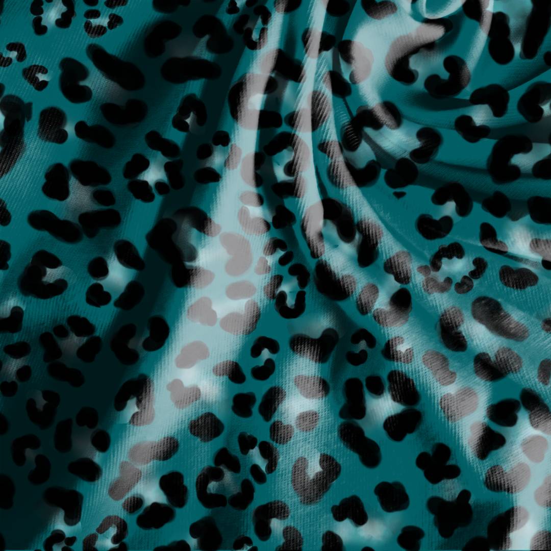 Watercolor Leopard Print Seamless Design
