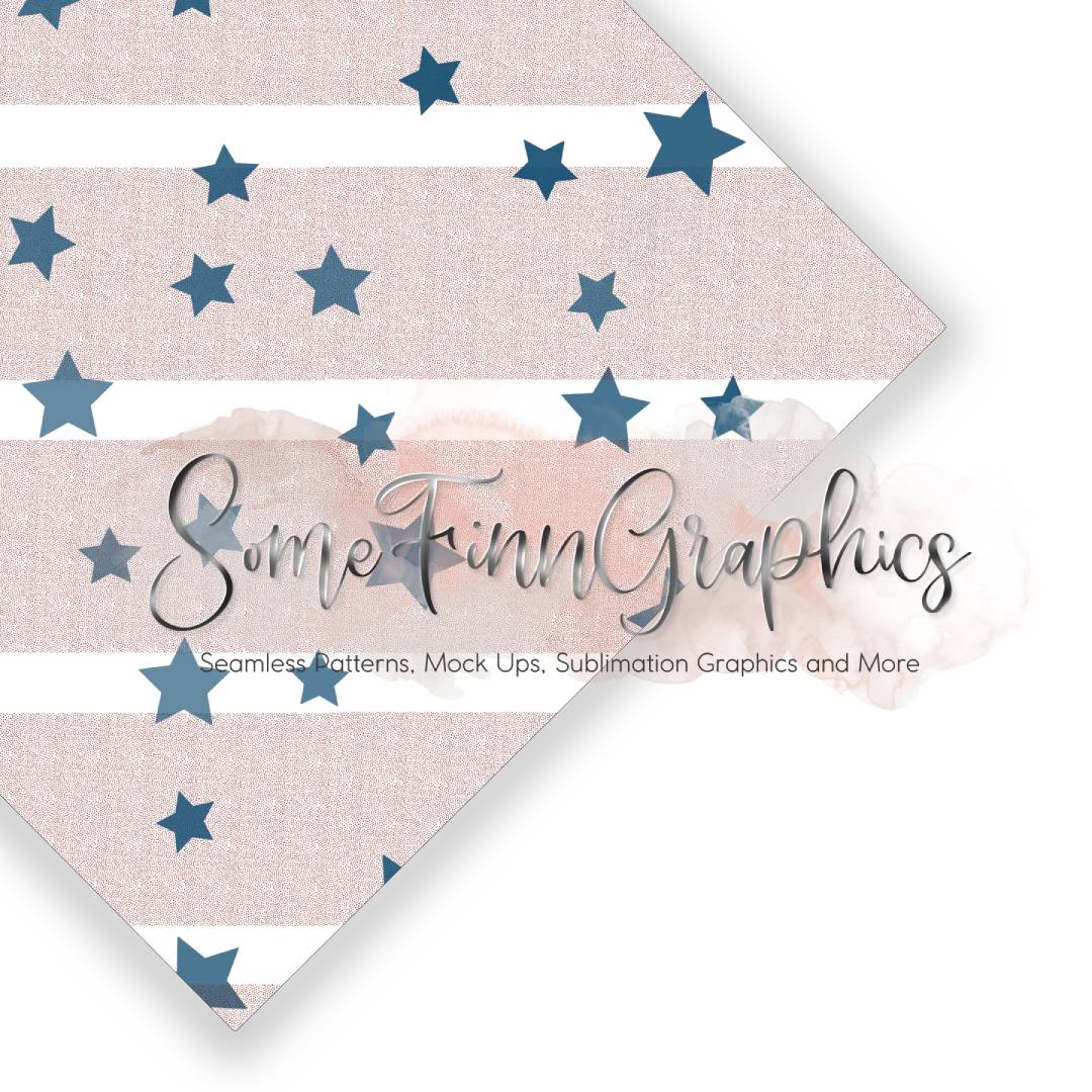 Independence Day Stars and Stripes Seamless Design