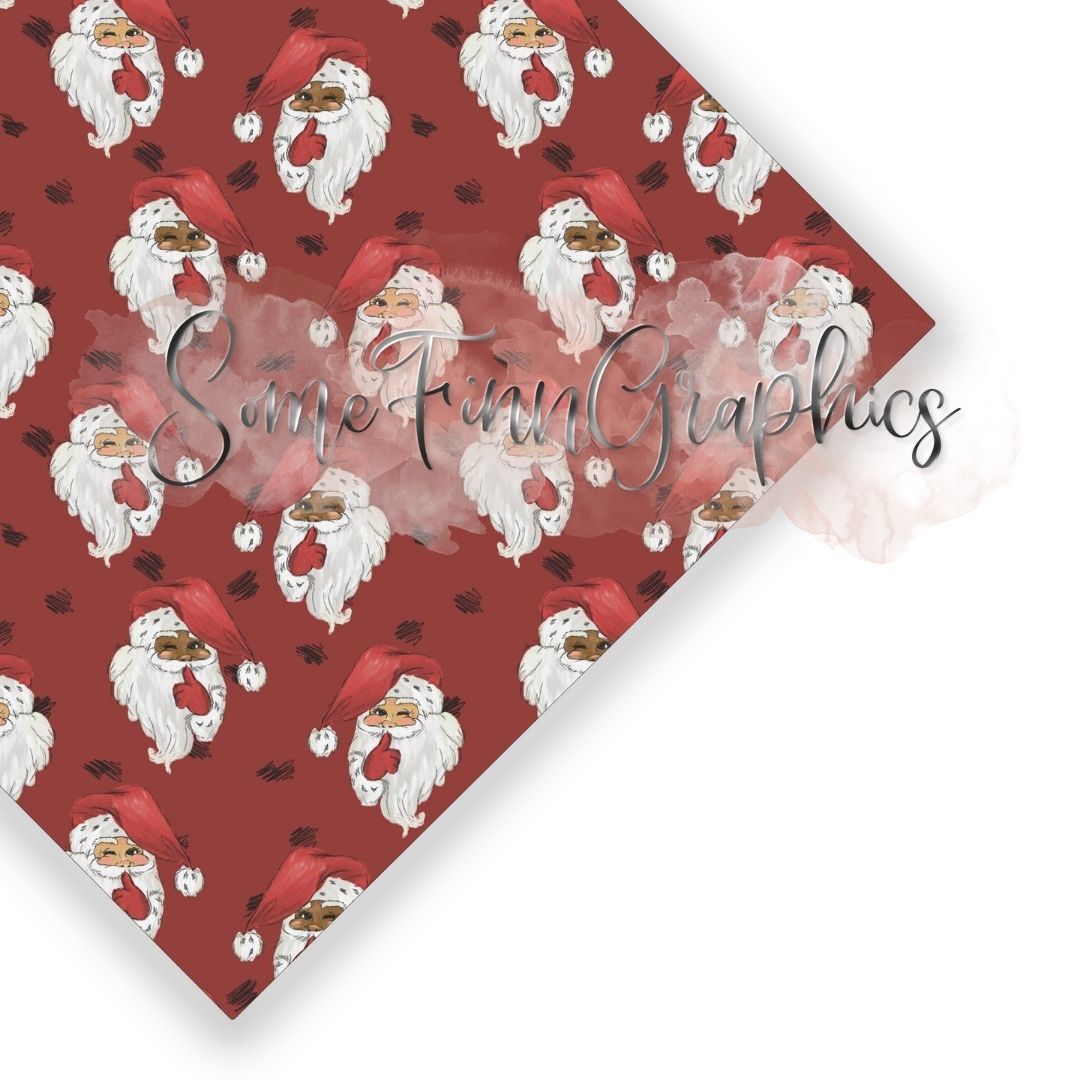 Multicultural Santa Seamless Designs