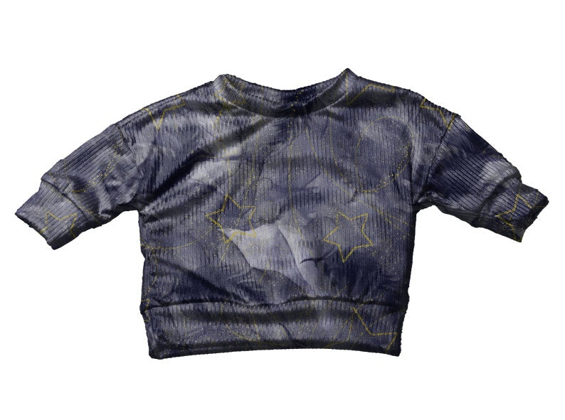Realistic Ribbed Dolman Sweater Mock Up