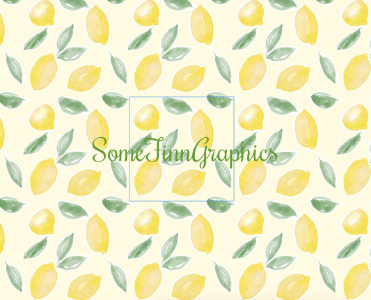 Watercolor Lemons Seamless