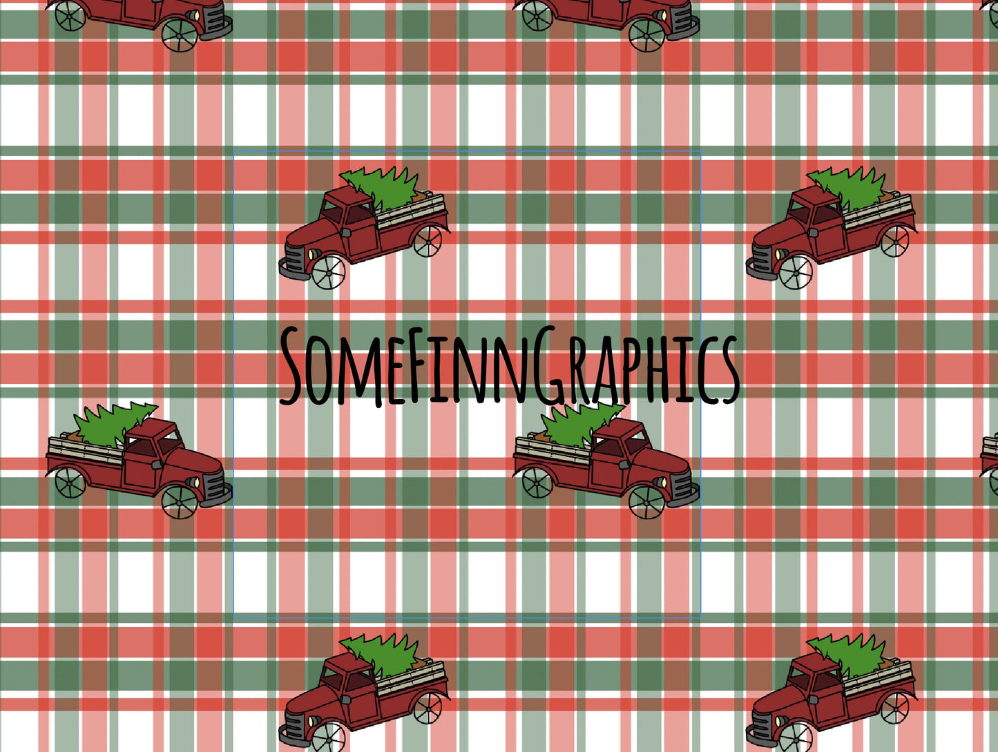 Christmas Truck Seamless