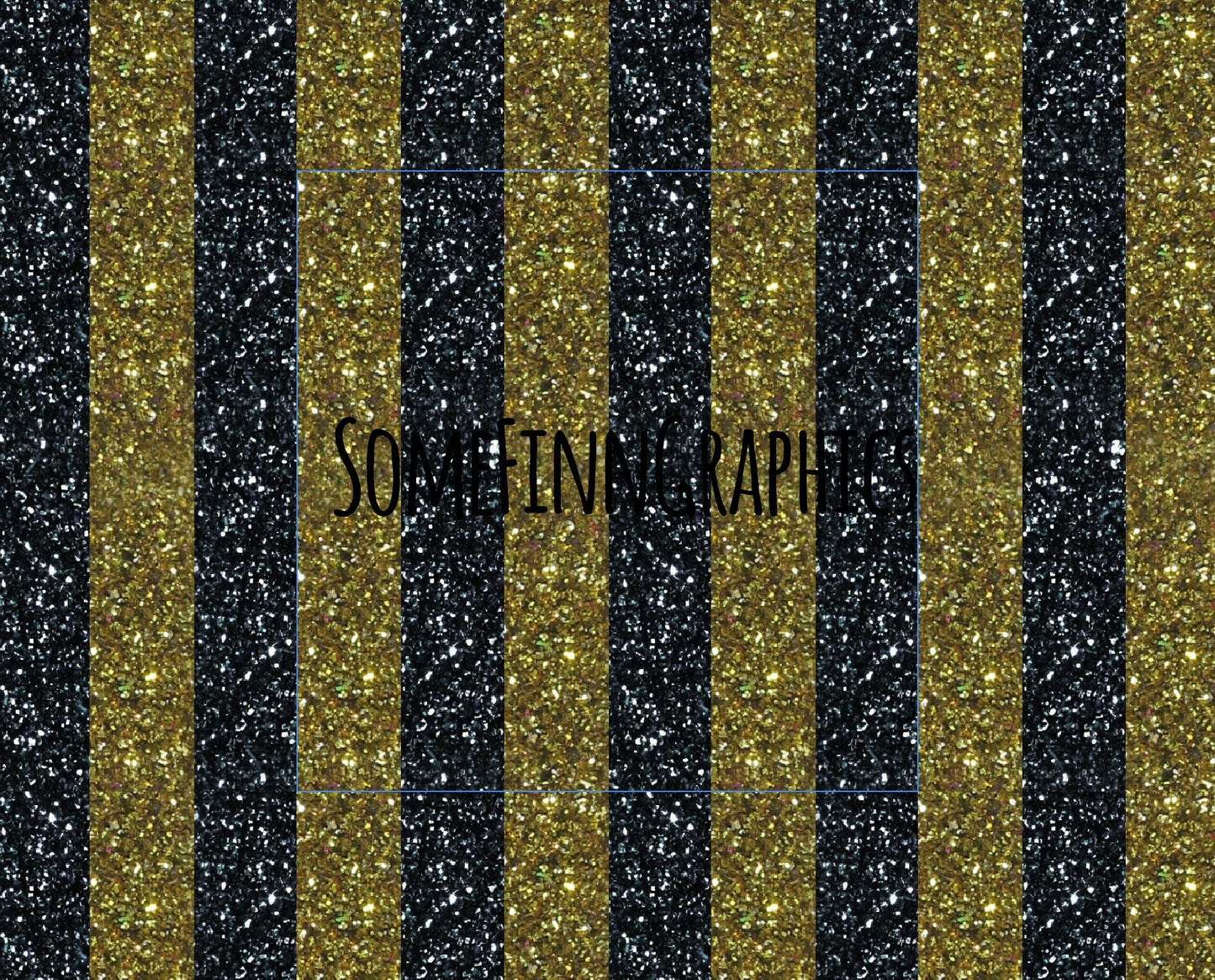 Black and Gold Glitter Stripes