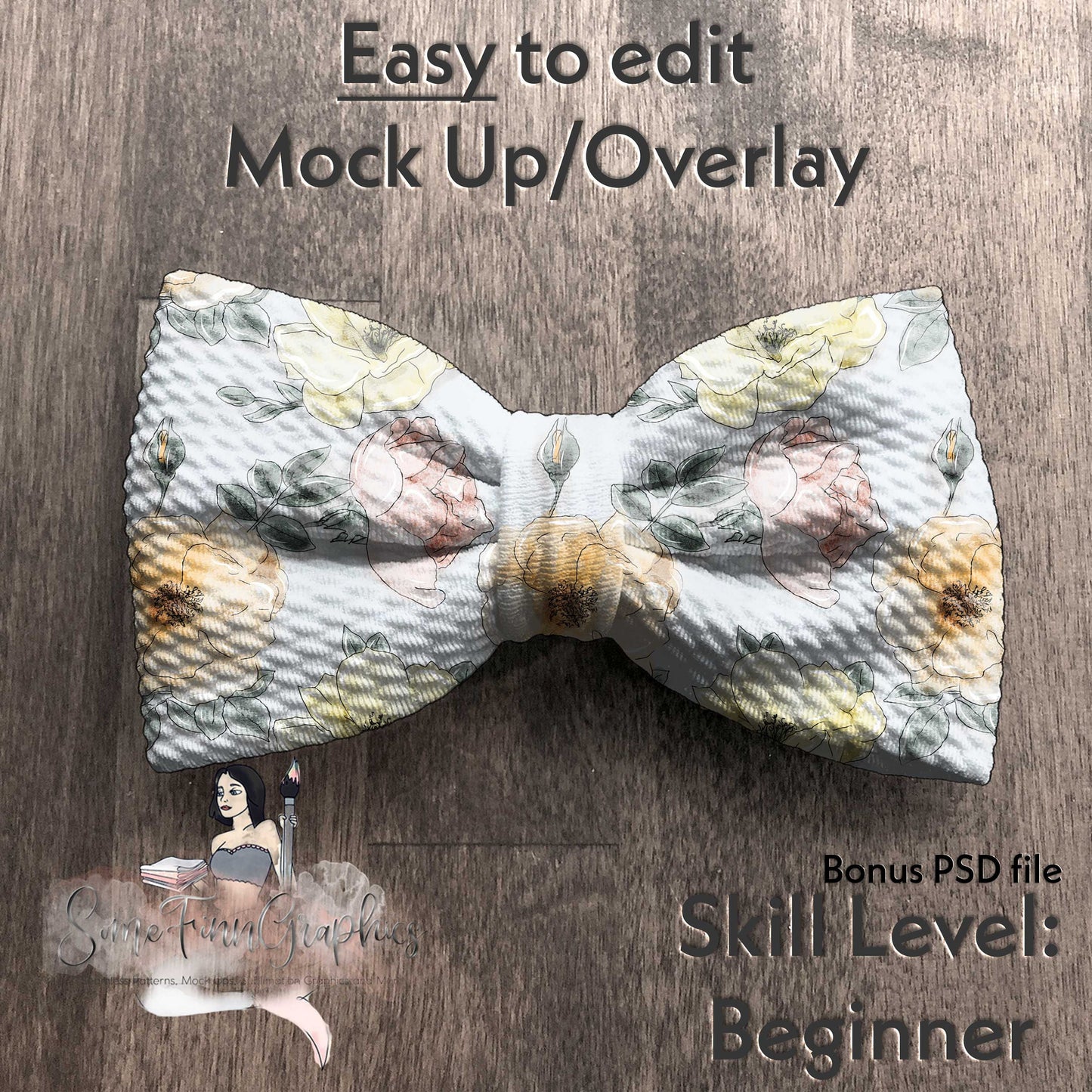 Realistic Bow Tie Mock Up