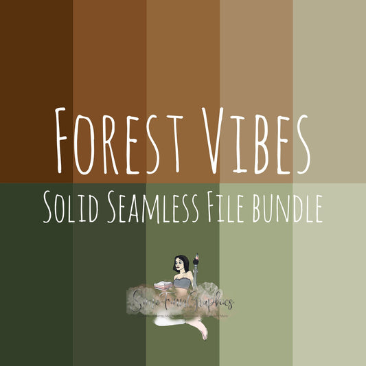 Forest Vibes Solid Seamless Bundle