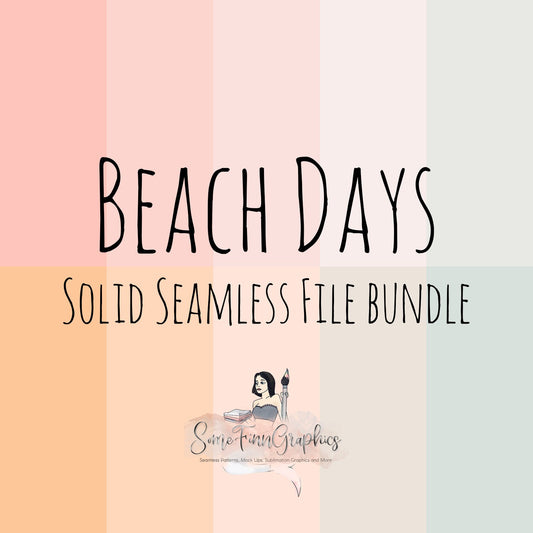 Beach Days Solid Seamless Bundle