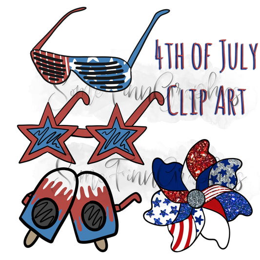4th of July Sublimation Clip Art