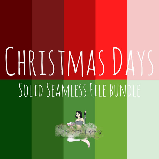 10 Christmas Days Solid Seamless Files Bundle