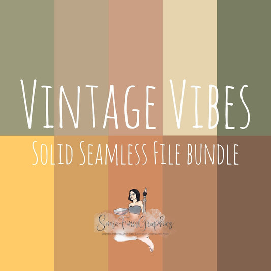 10 Vintage Vibes Solid Seamless Files Bundle