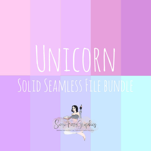 10 Unicorn Solid Seamless Files Bundle