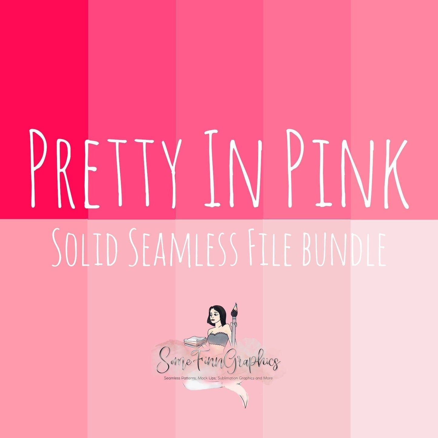 10 Pretty In Pink Solid Seamless Files Bundle