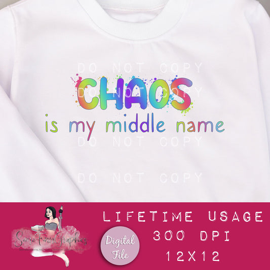 Chaos Sublimation Graphic