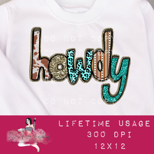 Howdy Sublimation Graphic